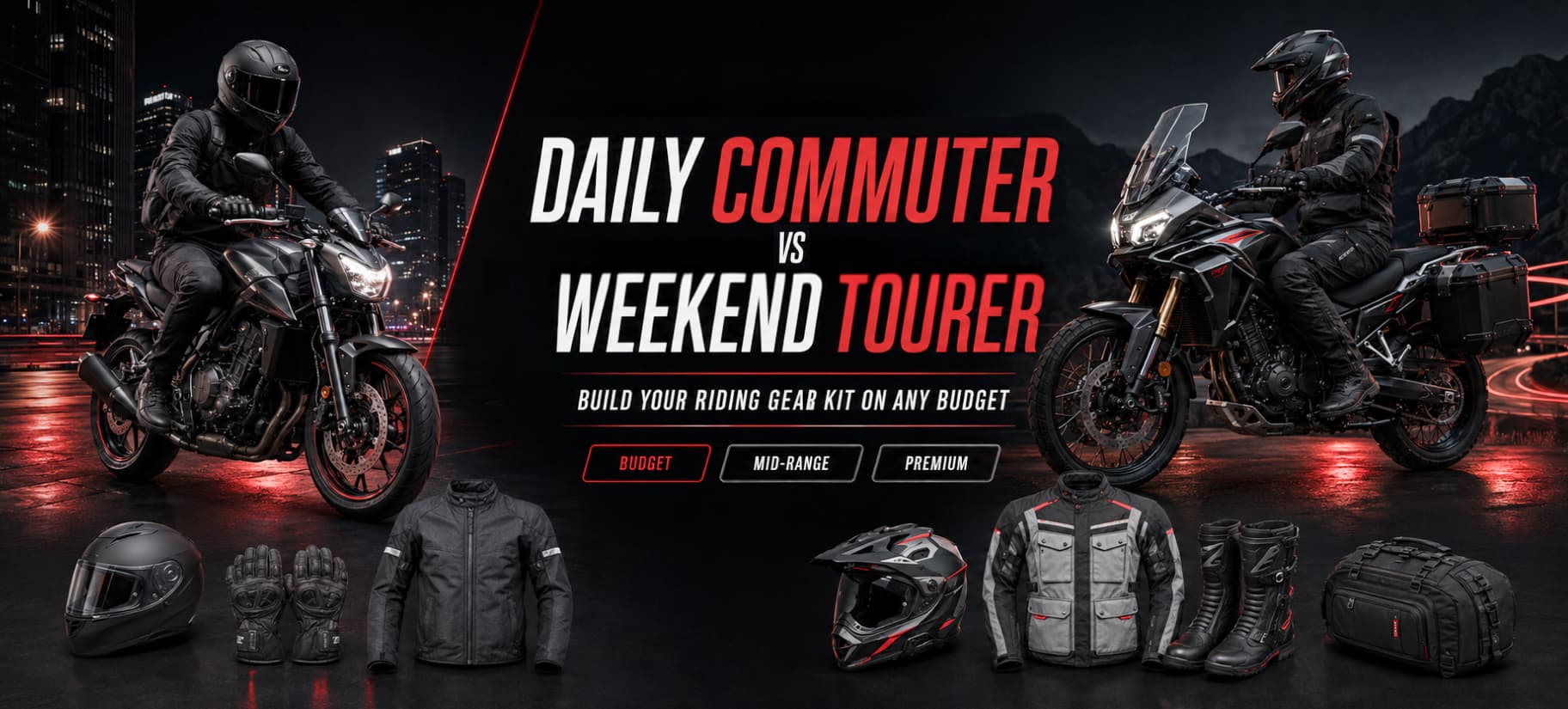 Daily Commuter vs Weekend Tourer: How to Build Your Riding Gear Kit on Any Budget
